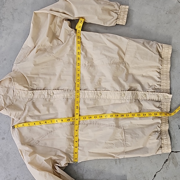 Vintage windbreaker jacket tan medium - Picture 5 of 9